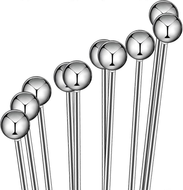 2 Stykker Mini Kuglepiskere i Rustfrit Stål 10-tommer og 12-tommer, Æggepisker Manuel Mixer Piskeris til Sovse Fløde Madlavningsblender