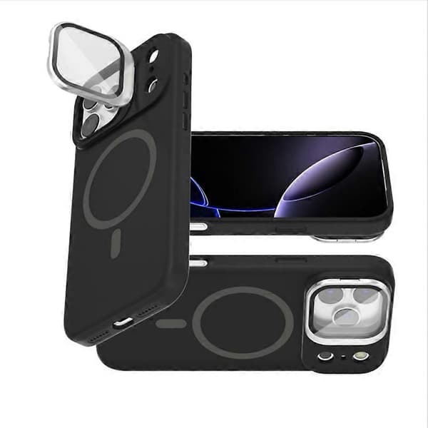 Magnetisk Stander Etui Kompatibel med iPhone 17, Stødsikker TPU & Silikonebeskyttelse