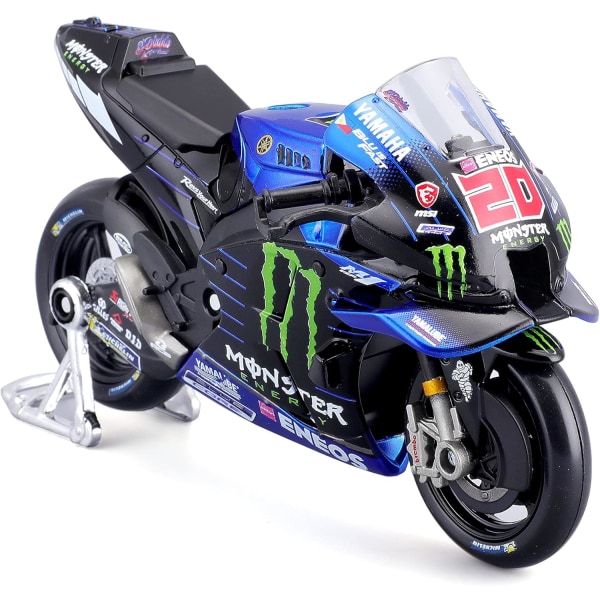 1/18 MOTO GP RACING - Yamaha Factory #20 Fabio Quartararo - NEW FA 2022 - Miniature Car for Children - Scale Reproduction