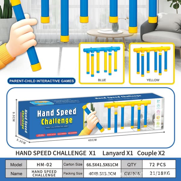 Upgraded Reflex Game Catch All Falling Sticks Game Hand-Eye Coordination Training Toy For Kids And Adults Adjustable Speed Catch Game