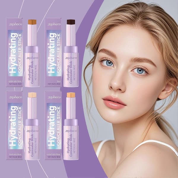 Shape Tape Blur Concealer Stick Hydrerende Lett Concealerblyant med Børste for Under Øyne Ansikt A