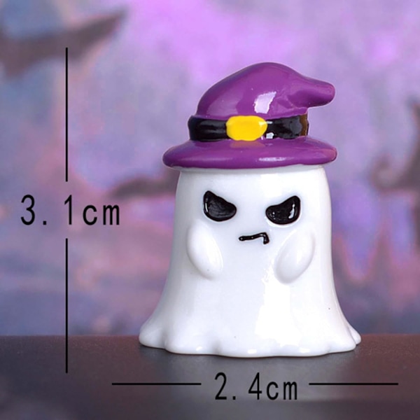 Mini Halloween -hahmot, Halloween -miniatyyripatsas, Minihartsihahmot lomalle, Sisä- ja ulkokodin koristelu, Aaveen noita