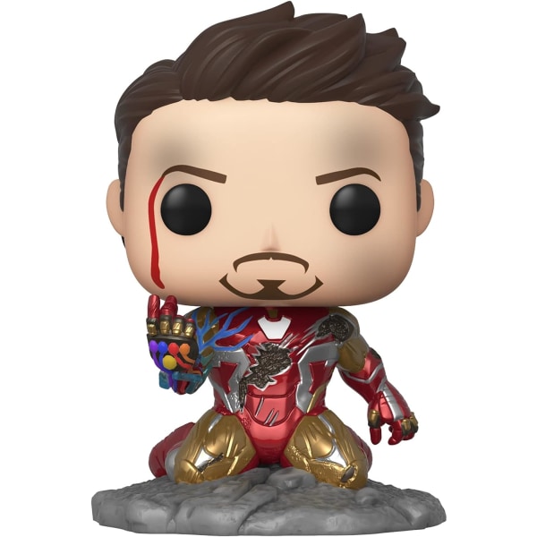 Funko Pop! Avengers Endgame: I Am Iron Man Glow-in-The-Dark Deluxe Vinylfigur, Flerfärgad