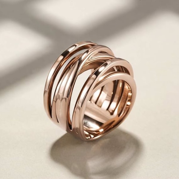 13,7 MM Cross Ring Enhancers for Women Statement Förlovningsring Silver Guld Rose Guldpläterad Ring Gravyr Anpassad Personifierad