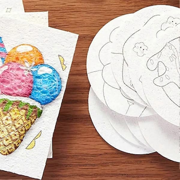 DIY Barn Magic Puffy Paint med ritpennor med staffli Magic Texture Painting Kit 3D Magic Foam Texture Painting
