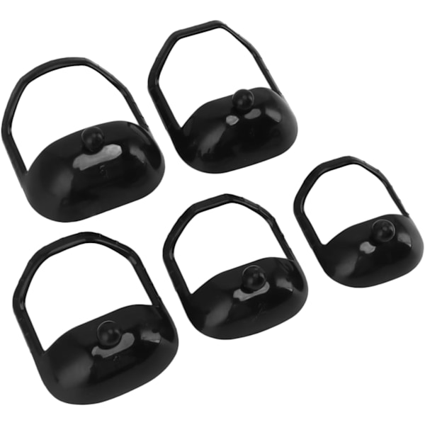 Barbermal for menn, 5 stk. Skjeggbarbermal 5 Størrelser Presis Trimmeskjegg Formingsstyling Guide Shaper Perfekt for hårfestelinje, kanting Black