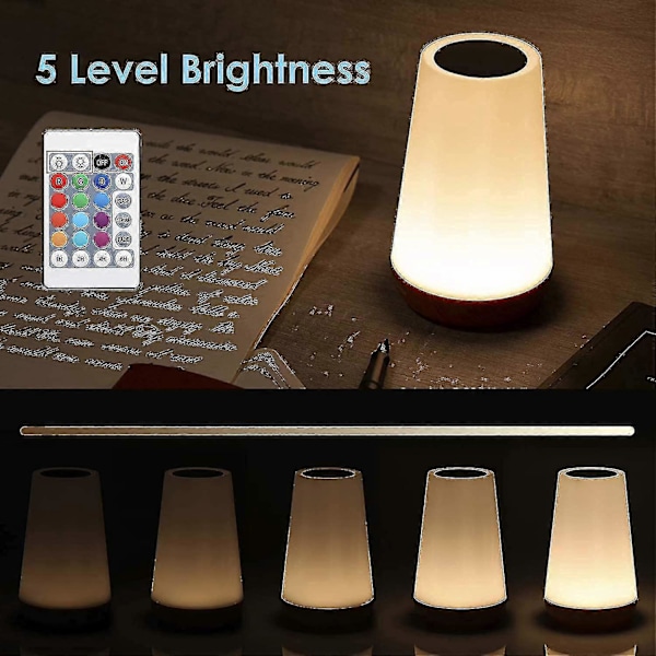 Bordslampa, Touch-sensor Sänglampa + Dimbar Varmvit Ljus, Används I Lampa För Barnrum, Korridor, Vardagsrum USB Laddningsbar Nattlampa