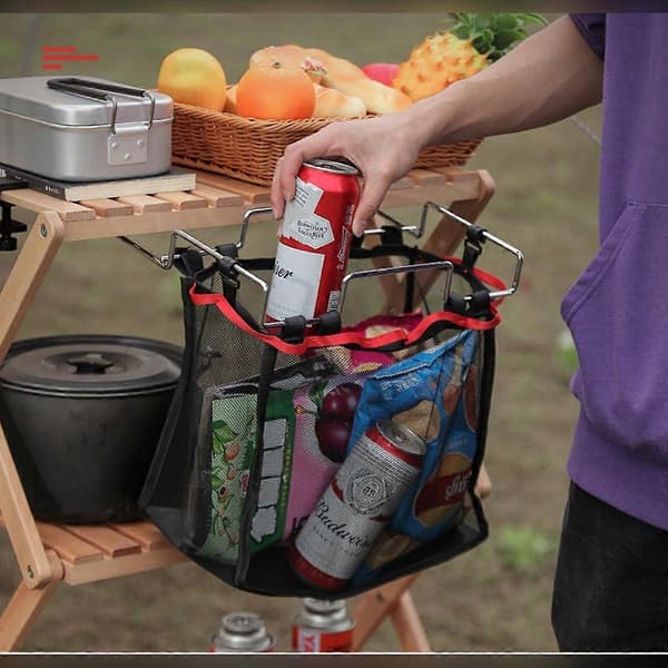 Under-desk Metal Mesh Basket Clamp Mount for Storage, Space-saving Extension with Quick Release
