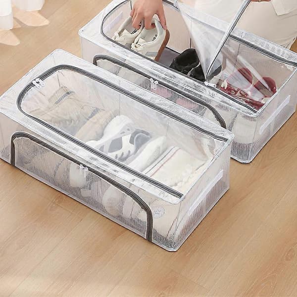 Foldable Shoe Storage Box Dustproof & Moisture-proof Organizer