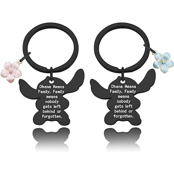 Ohana tarkoittaa perhettä Kaulakoru Stitch Avainperä Korut Lahjat pojille tytöille