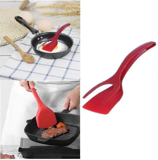 2-i-1 Ant Grip og Flip Scr Omelettvender Ing Tools (rød) PXCL