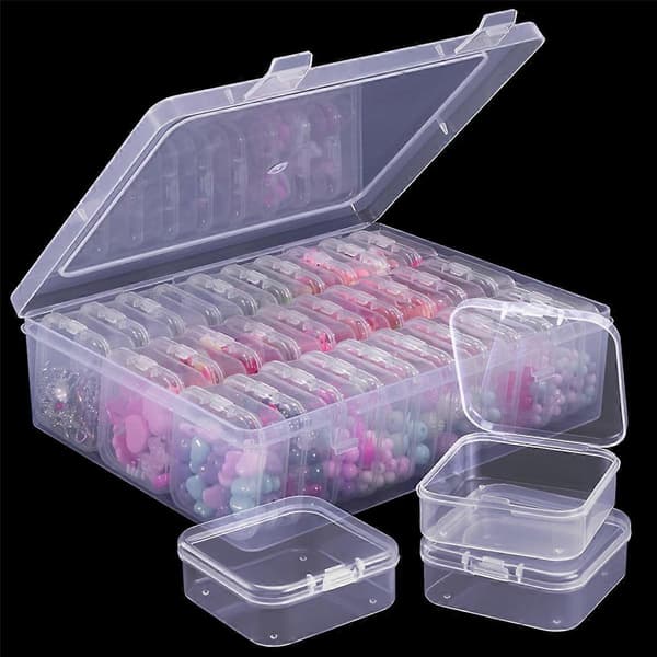 Pärlor Organizer Box, En Stor Transparent Box