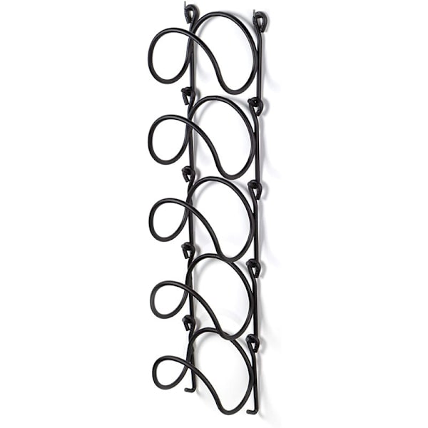 Wall Mounted Wine Rack, Rustic Wall Decor for Kitchen, Curved Finish, A Set