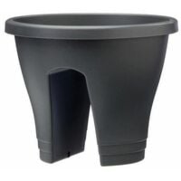 ELHO Balkonplanter Corsica Flower Bridge 30 - Antracitgrå - Udendørs altan - L 29,6 x B 29,6 x H 24 cm