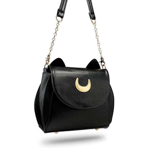 Moon Luna Design Handväska Kitty Cat axelväska Designer Dam Handväska Tote PU Läder Sailer Stil