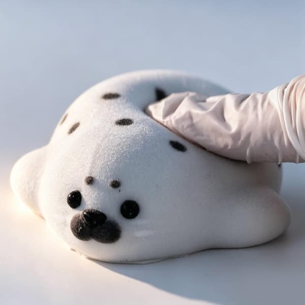 Håndlaget Taba Squishy Spot Sel Leketøy, Søt Squishy Stresslindrende Fidget Leketøy