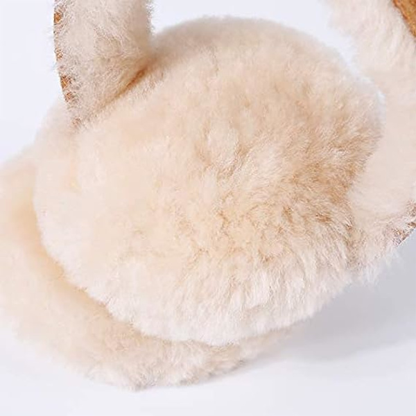 Vinterullvantar för män och kvinnor Söta fluffiga öronmuffar Mjuka mysiga utomhusöronvärmare