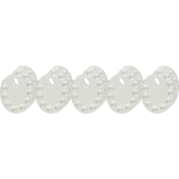 Pallette Maling Bakke, 10 Pak (AC), Hvid