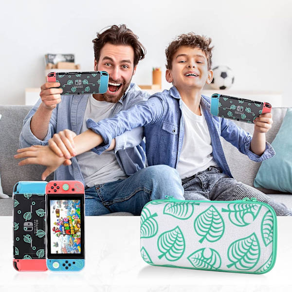 Bæreveske for Nintendo Switch, spillkortveske for Nintendo Switch&OLED, spillkortveske Switch-veske, bærbar spill 10 kortholderoppbevaring (grønn)