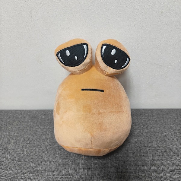 22cm/8.6in Alien Pou -pehmolelu, söpö eläin Pou -nukke Kawaii -eläinten täytetyt pehmolelut pehmolelu tyttöjen ja poikien syntymäpäivälahjaksi Brown