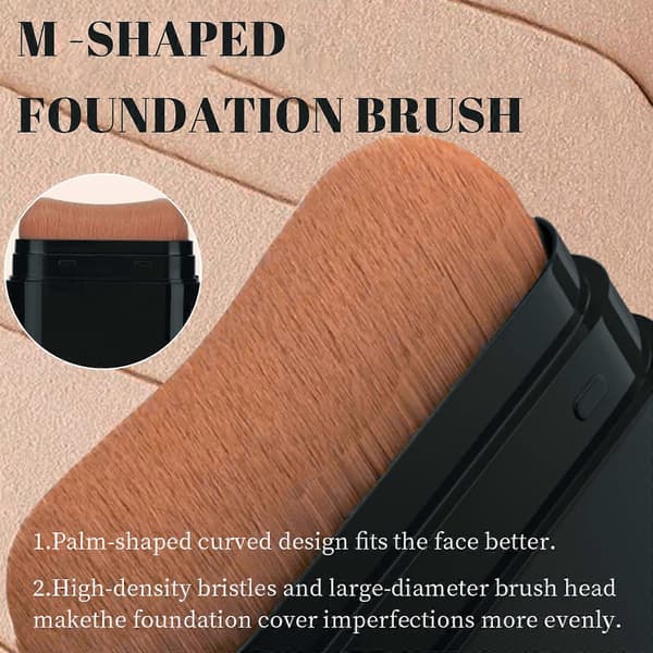 Dubbelsidig Foundationstick och Återfuktande Concealer för Ljus Hud, Full Täckning, Resevänlig