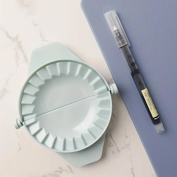 2 i 1 Dumpling Maker Press, Dumpling Skin Maker Machine, Multifunktionell DIY Manuell Empanada Press, Blå Blue
