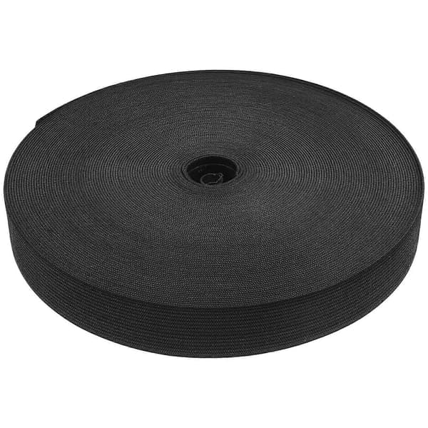 Strikkede elastikbånd til husholdnings-DIY-tøjsyaktiviteter sort 2000X2.5cm 1 rulle 2000X2.5cm Black