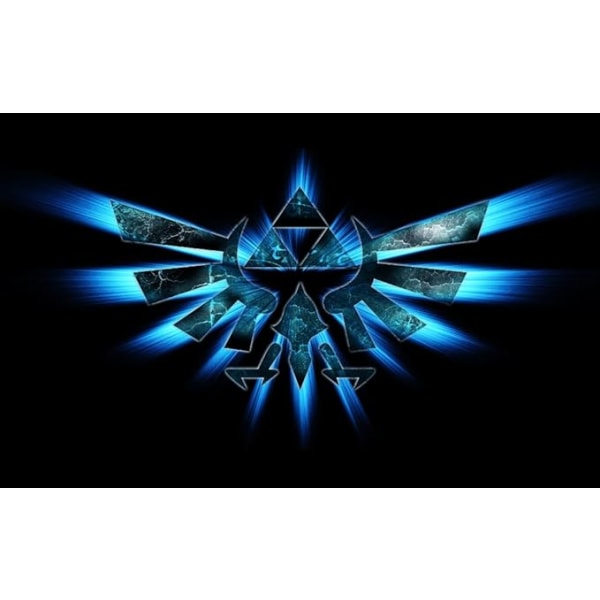 Presentförpackad Legend of Zelda Triforce Quartz Fick-/Halsbandsklocka + Gratis Reservbatteri