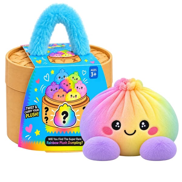 Blødt dumpling-legetøj med dampkoger - Dumpling med hat D 10 cm Dumpling with Hat D 10cm