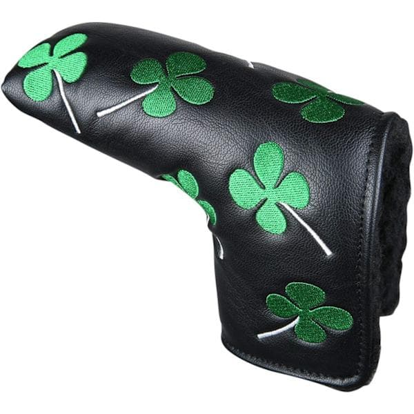 Sport Vit Grønn Shamrock Lykkekløver Putter Headcover Fire