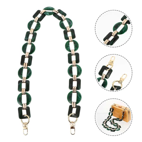 Väskkedja i harts Retro väskkedja Unik handväskbyteskedja Väskaccessoar
