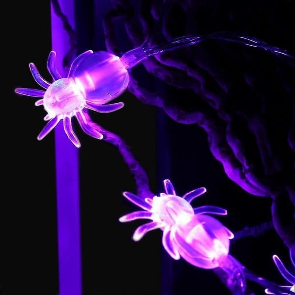 20 LED Edderkoppelys, Lyskæde Jule- og Halloween-dekorationslys Pxcl