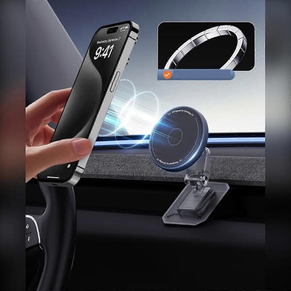 Magnetisk luftventilfeste for mobil kompatibel med Tesla Refreshed Model 3 PC og silikon, N52