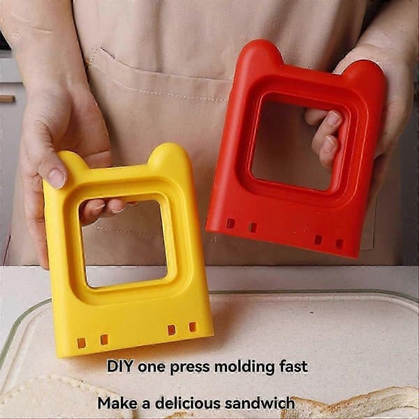 Metall Sandwichkutter Forsegler Firkantet Sandwichkutter Barn Matboks Bento Boks