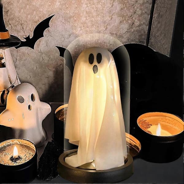 Valaiseva haamu lasikuvussa, haamu valolla, Halloween-koristeet Multicolor