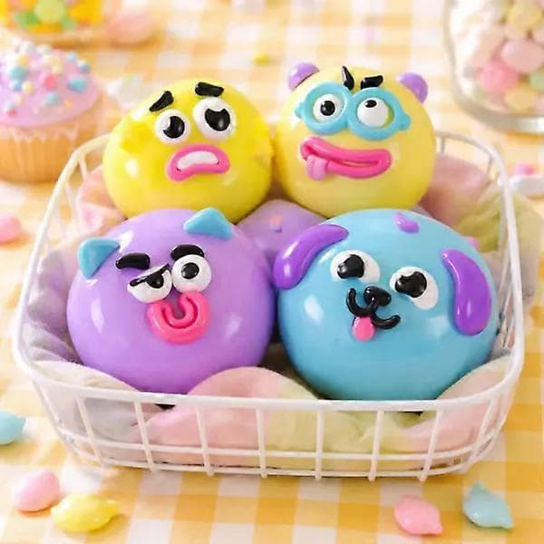 Hundansiktsbyte Squishy Söt, Rolig & Helt Beroendeframkallande Leksak blue