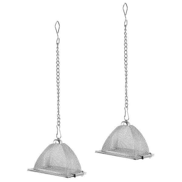 Tesil för löst te, rostfritt stål, pyramidform, hemmabruk, 2 st