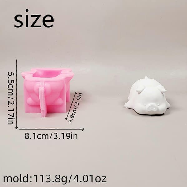 3D Gris Figur Silikone Lysforme Dyrestatue Silikoneforme til Epoxyharpiks Lysfremstilling Gipsdekoration