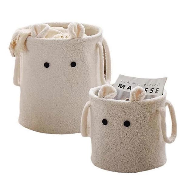Lamb Wool Laundry Basket Cute and Practical Storage for the Home
