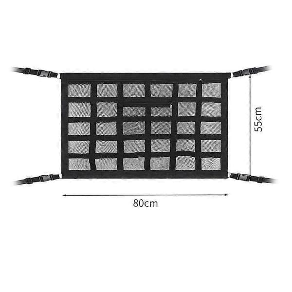 Car Roof Storage Net 30 Compartments 80 Long x 53 Wide, Polyester and Mesh Compatible with Car