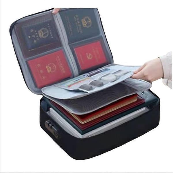 3-Layer Lockable Document Organizer Secure File Storage