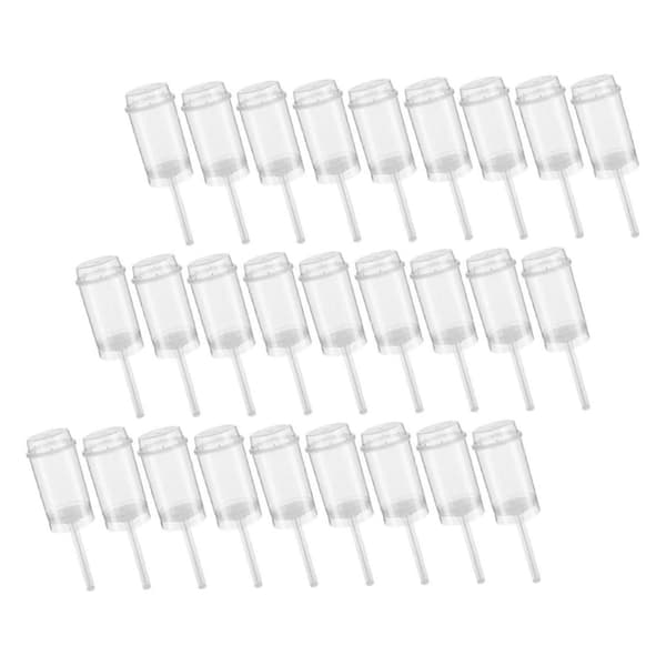 80 stk. Madskubber Rundformede Push-Pops Kagekopper med Låg Kage Push Pops Beholdere Cakepop Runde Plastbeholdere