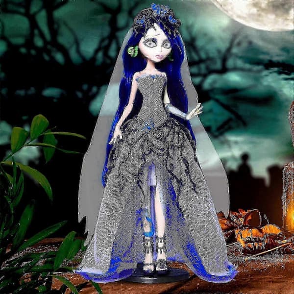 Monster.high Tim Corpse Bride Emily Skullector Docka Ny