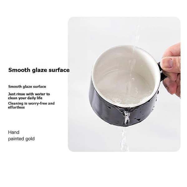 3 oz porcelæns cappuccino kopper med underkopper og metalstativ, stabelbare kaffekopper til specialkaffedrikke, 4 stk.