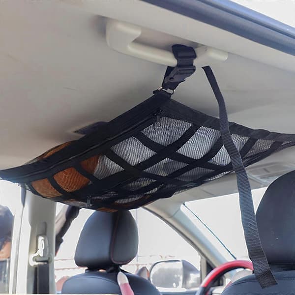 Car Roof Storage Net 30 Compartments 80 Long x 53 Wide, Polyester and Mesh Compatible with Car