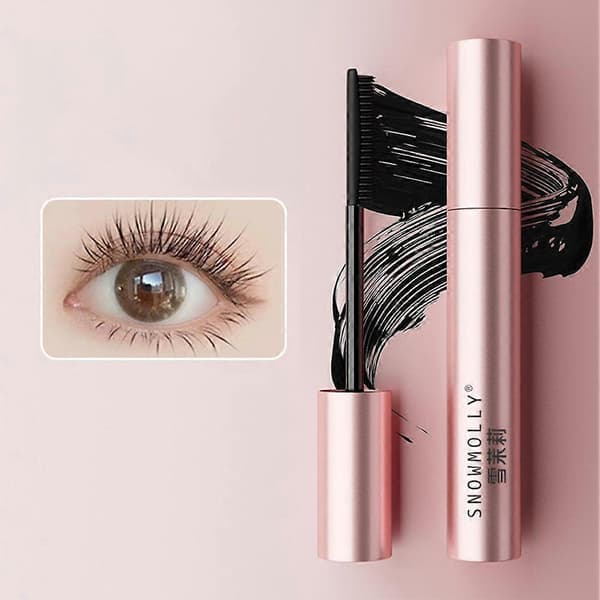4D Silkefiber Mascara Ultrafin Forlenger Øyevipper Liten Børstehode Krøllende