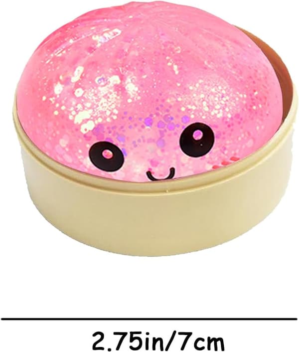 Dumplings Squishy Mystery Mini Dumplings Squishy Stressbolde Fidget Sensorisk Legetøj Blød Klemme Dekompression Dej (Lilla-A) Pink-a