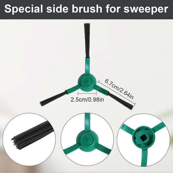 iRobot Roomba Side Brushes Set (8 pcs) Improved Cleaning