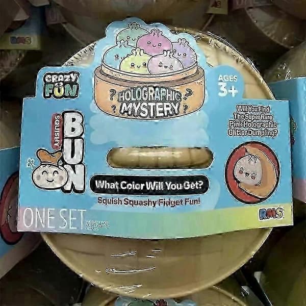 Dumpling Squishy, Dumpling Squishy Mystery, 4 tuuman Jumbo Dumpling Stressipallo Uusi B