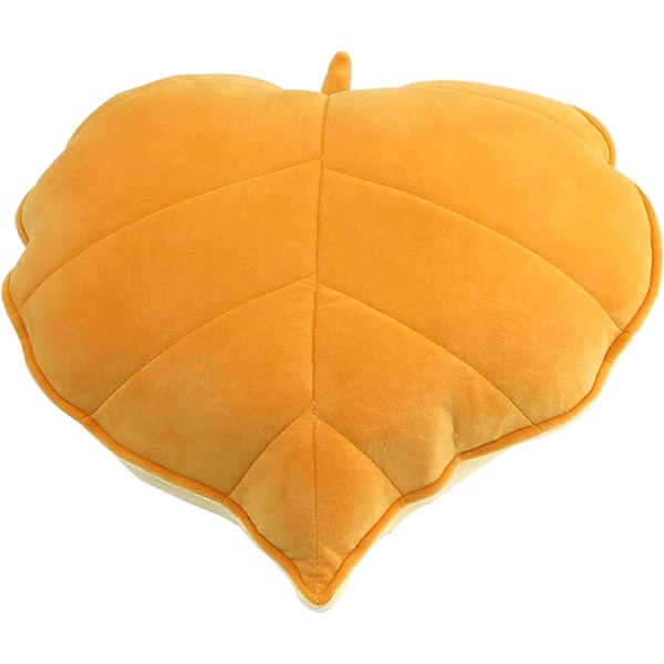 Pehmeä tyyny Lehtityyny Lattiatyyny Pehmeä tyyny Koristetyyny Lukuttyyny (50cm,Keltainen)